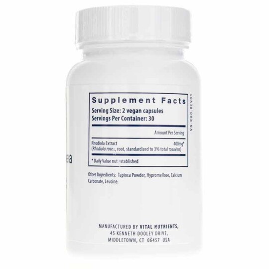 Rhodiola Rosea 3% 200 Mg, VTN